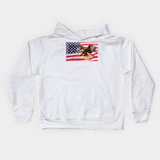 Flag and Eagle Kids Hoodie